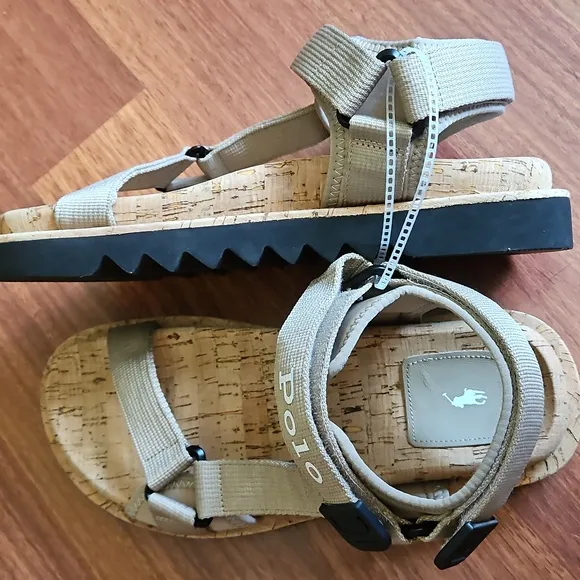 Polo Ralph Lauren Sport Earth Sandals, Cork Footbed - Women's Tan Sz8