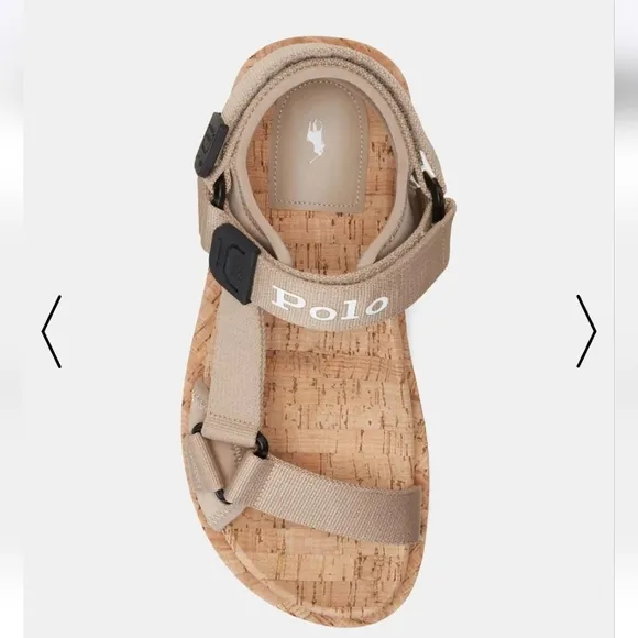 Polo Ralph Lauren Sport Earth Sandals, Cork Footbed - Women's Tan Sz8