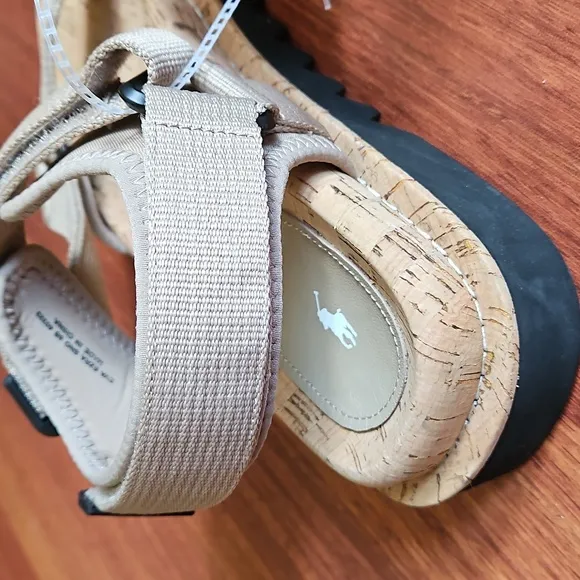 Polo Ralph Lauren Sport Earth Sandals, Cork Footbed - Women's Tan Sz8