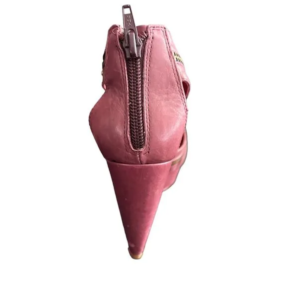 Pour la Victoire- VERO CUOIO Strappy  Platform Zipper Sandals Heels - Size 8  **