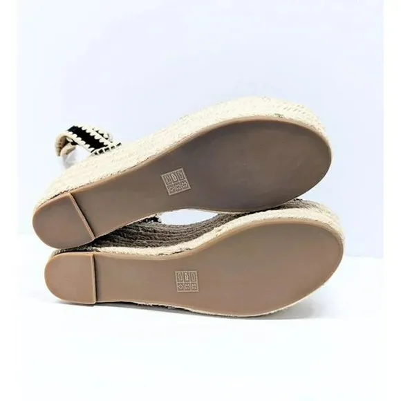 Pour La Victoire Women's Ria Suede &amp; Raffia Platform Sandals Size 10 (MSRP $245)