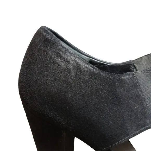 Prada Black Suede Heels Sandals Women's Size 8.5