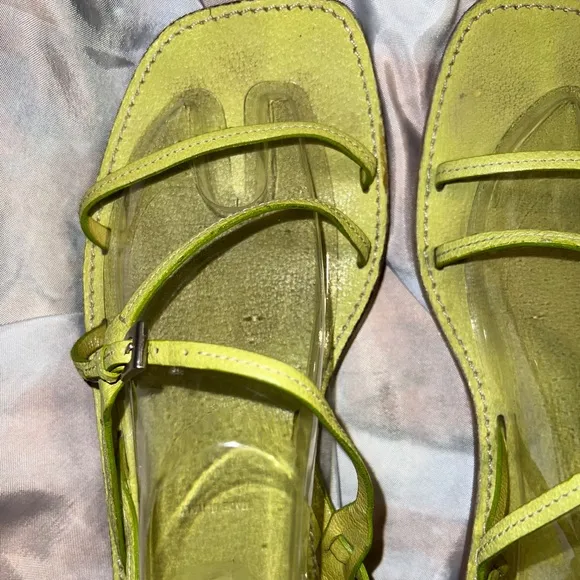 Prada Lime Green Sandals