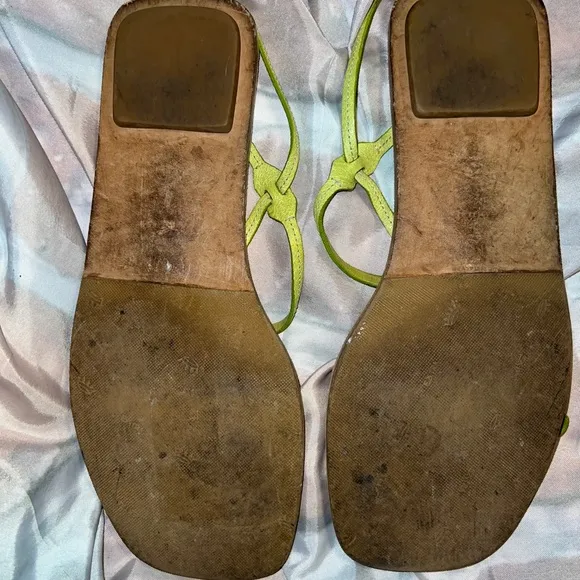 Prada Lime Green Sandals