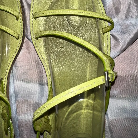 Prada Lime Green Sandals