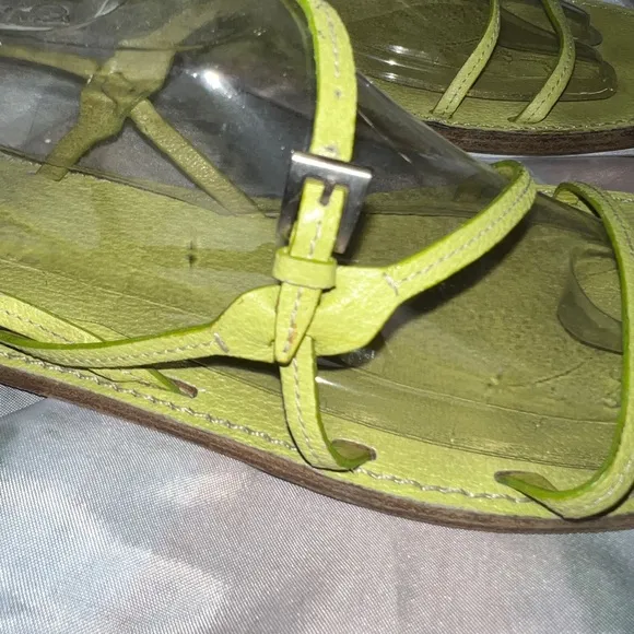 Prada Lime Green Sandals