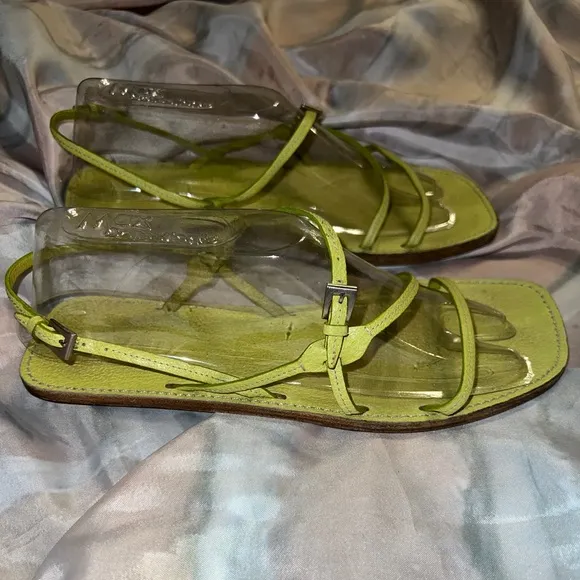 Prada Lime Green Sandals