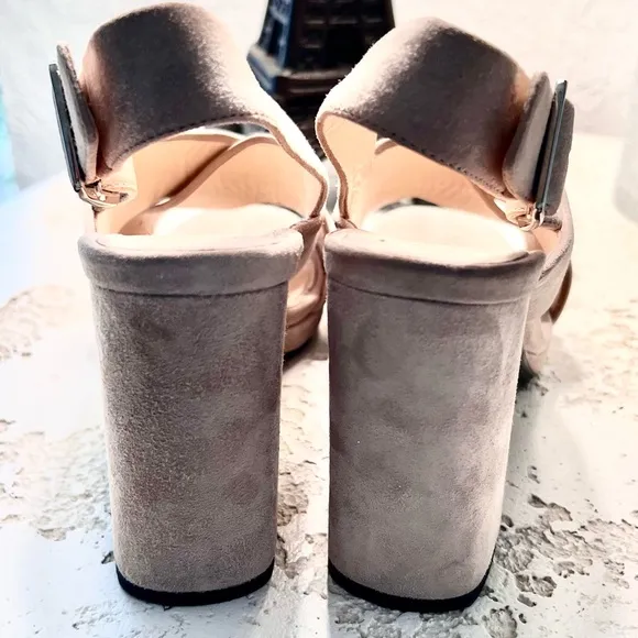 Prada Suede Ankle Strap platform Sandals - Size 5.5