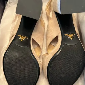 Prada Suede Ankle Strap platform Sandals - Size 5.5