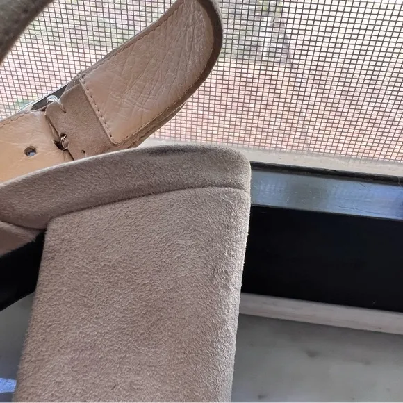 Prada Suede Ankle Strap platform Sandals - Size 5.5
