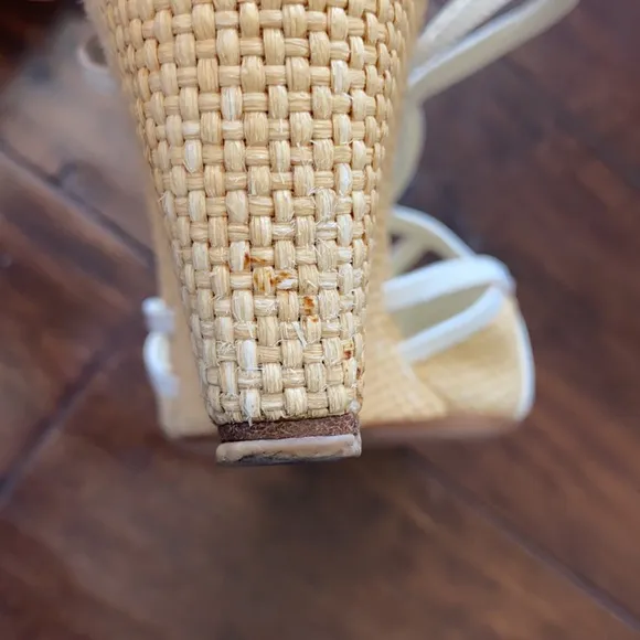 PRADA Wedge Sandals Straw / Raffia - Size 41