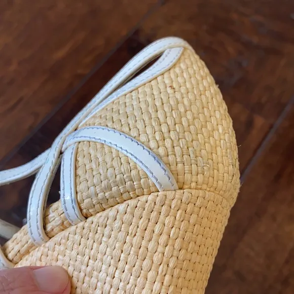 PRADA Wedge Sandals Straw / Raffia - Size 41