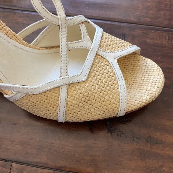 PRADA Wedge Sandals Straw / Raffia - Size 41