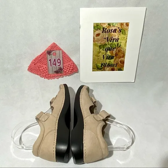 Propet Pedic Walker Sandals Dusty Tan Nubuck NW/OT Adjustable Straps