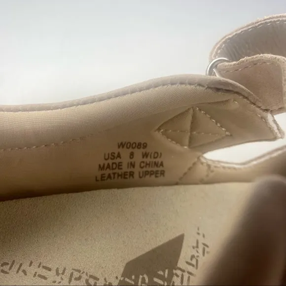 Propet Pedic Walker Sandals Dusty Tan Nubuck NW/OT Adjustable Straps