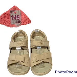 Propet Pedic Walker Sandals Dusty Tan Nubuck NW/OT Adjustable Straps