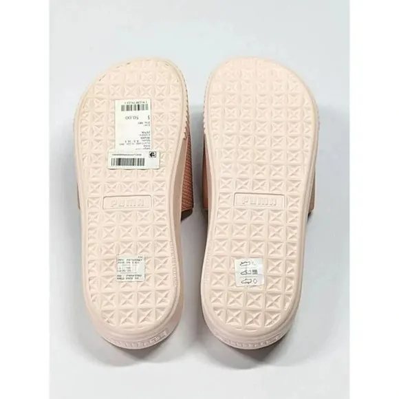 Puma Women's Bold Platform Pink Pearl Pool Slides Sandals Size 8.5 US (MSRP $85)