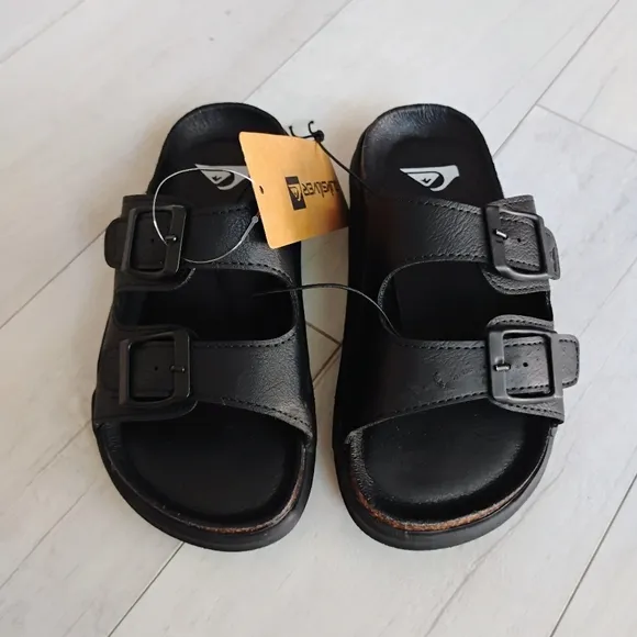 QUIKSILVER NEW Boys Double Strap Deck Sandals