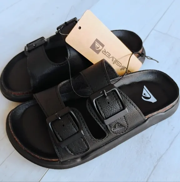 QUIKSILVER NEW Boys Double Strap Deck Sandals