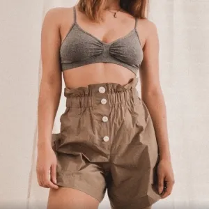 Rag &amp; Bone Glenn paperbag waist shorts Size 8