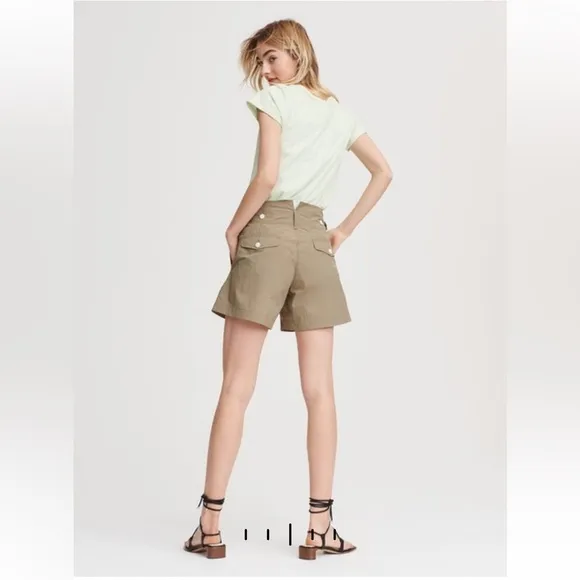 Rag &amp; Bone Glenn paperbag waist shorts Size 8