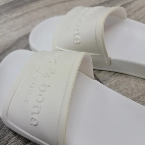 Rag &amp; Bone Ivory White Women's Pool Slide Sandals