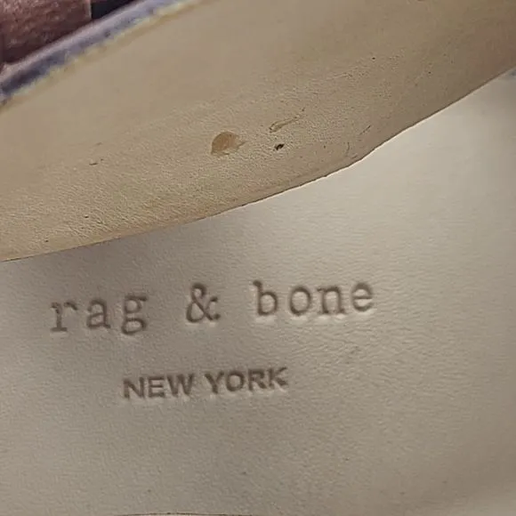 Rag &amp; Bone Sandals Sloane Tan Nubuck Leather Platform Heel Slingback Sz 10 40