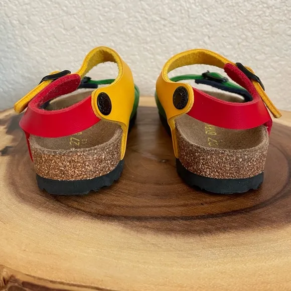 RARE Unisex Kid’s Rio Color Block Multicolor Birkenstock Sandals