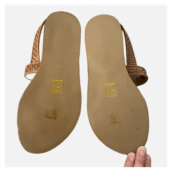 Raye x REVOLVE NWOT Hoxton Strappy Leather Sandals in Cognac 7.5