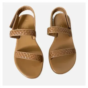 Raye x REVOLVE NWOT Hoxton Strappy Leather Sandals in Cognac 7.5