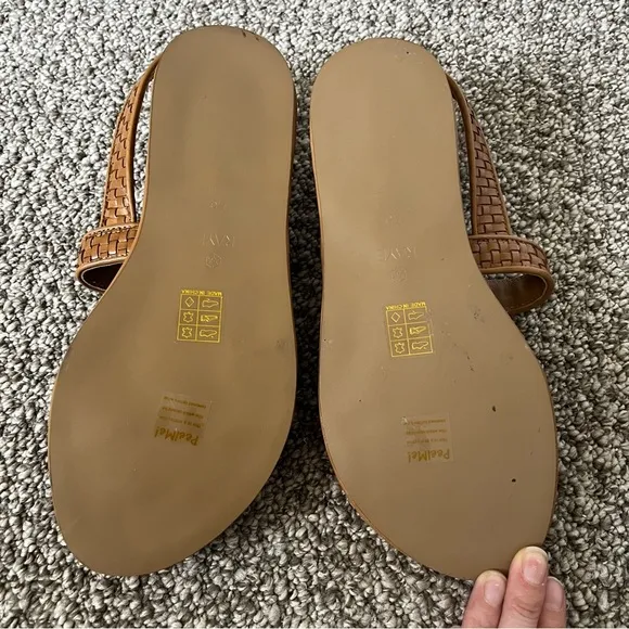 Raye x REVOLVE NWOT Hoxton Strappy Leather Sandals in Cognac 7.5