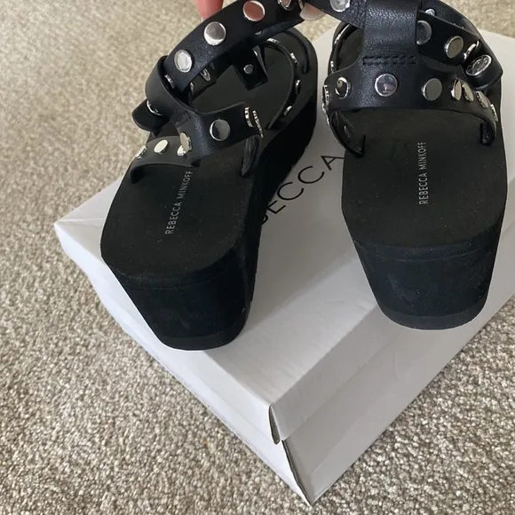 Rebecca Minkoff Studded Platform Louisa Sandals
