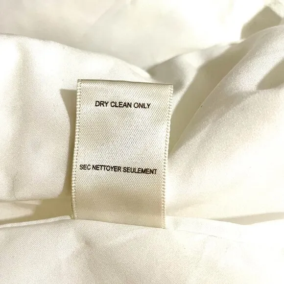 Rebecca Taylor punched denim white mini skirt