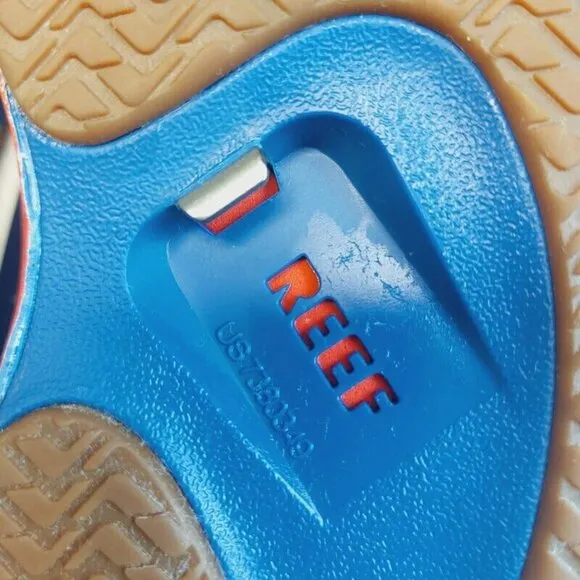 REEF Fanning X MLB Chicago Cubs Bottle Opener Sandals Mens Size 8 Womens 10