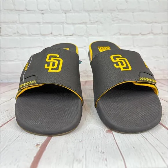Reef Fanning x MLB San Diego Padres Slides Sandals With Bottle Opener Mens Sz 13
