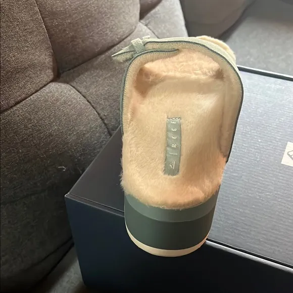 Reef Green Platform Sandals