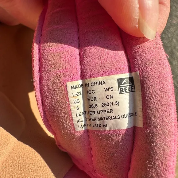 REEF WOMEN'S LOFTY LUX HI MALIBU Platform Sandals IN PINK Size 8 Beach Summer