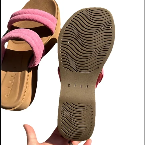 REEF WOMEN'S LOFTY LUX HI MALIBU Platform Sandals IN PINK Size 8 Beach Summer
