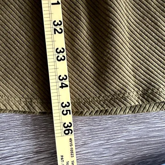 Reformation Olive Green Rib Knit Maxi Skirt Women’s Size Large