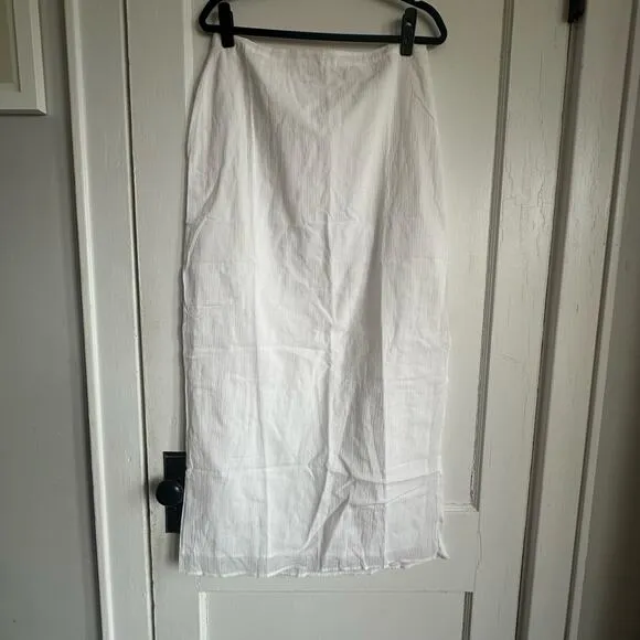 Reformation Sails Two Piece Set White Linen Size 10 NWT