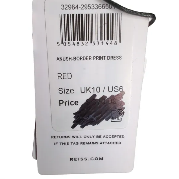 Reiss Anush Floral Printed Tea Dress | Size 6