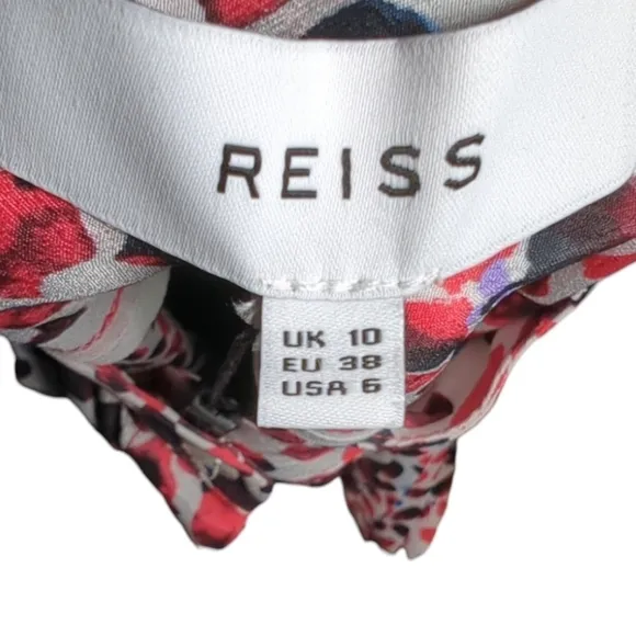 Reiss Anush Floral Printed Tea Dress | Size 6
