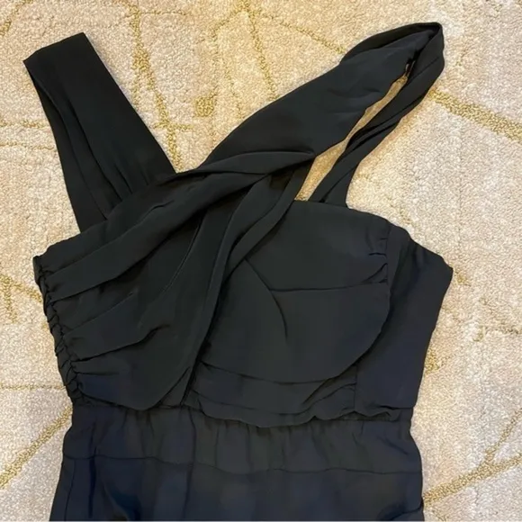 🍵🍕🍦REISS Sassy sheath dress draped asymmetrical black