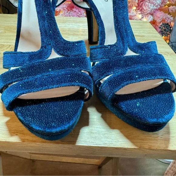 Repetto Teal Bikini Sandals Platform Heels
