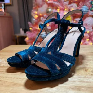 Repetto Teal Bikini Sandals Platform Heels
