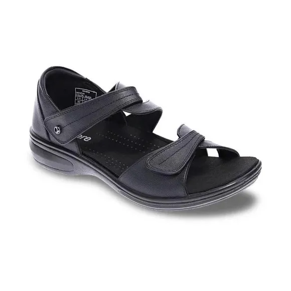 Revere Geneva Black Closed Heel Leather Sandals Comfort Shoe Size 11