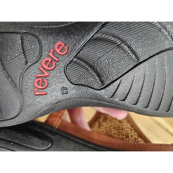 REVERE Women's Santa Fe Sandals in Brown Open Toe Adjustable SZ 11.5 NEW