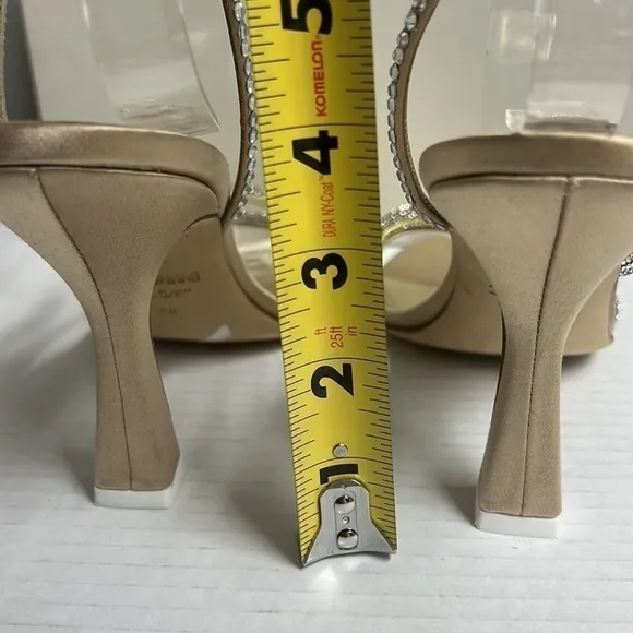 Revolve 3JUIN Giglio 95mm crystal-embellished sandals Size 38 Like New