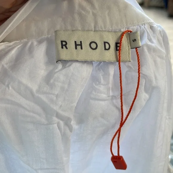 RHODE | White Heart Eyelet Malaya Skirt