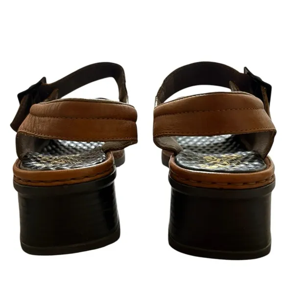 Rieker Vintage Antistress Brown Leather Sandals size 39